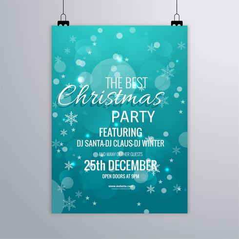 Modern merry christmas brochure vector