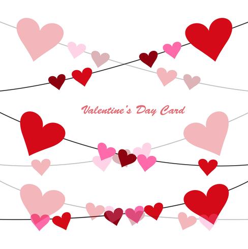 Happy Valentine's day Greeting Card background vector