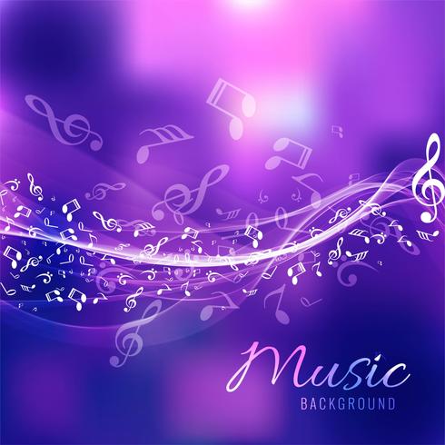 Modern music background vector