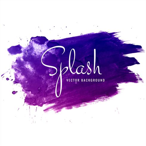 Beautiful hand paint watercolor colorful splash on white backgro vector