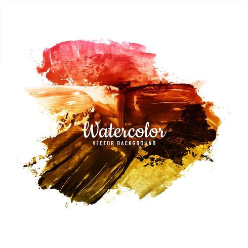 Beautiful brush stroke for design and colorful watercolor vector