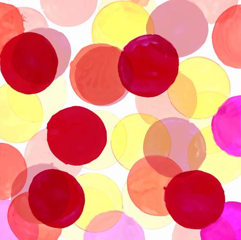 modern colorful watercolor circles background vector