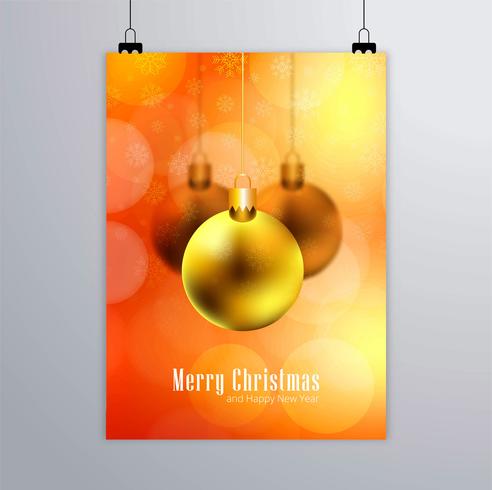 Modern christmas brochure vector