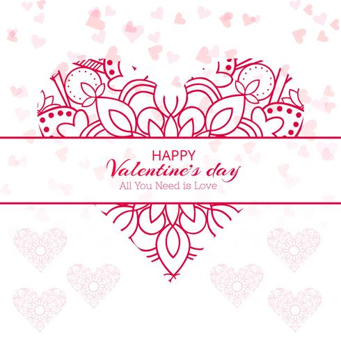 Modern valentine's day background vector