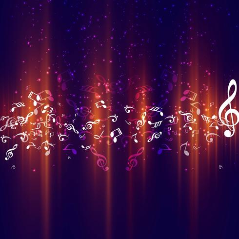 Modern music background vector