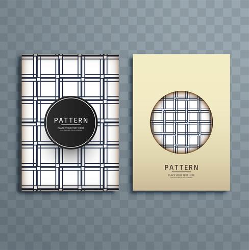 Abstract retro pattern brochure design illustration vector