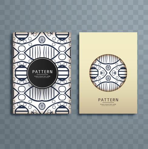 Abstract  pattern brochure design illustration vector