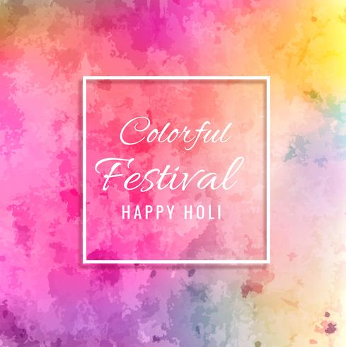 Happy holi colorful festival background vector