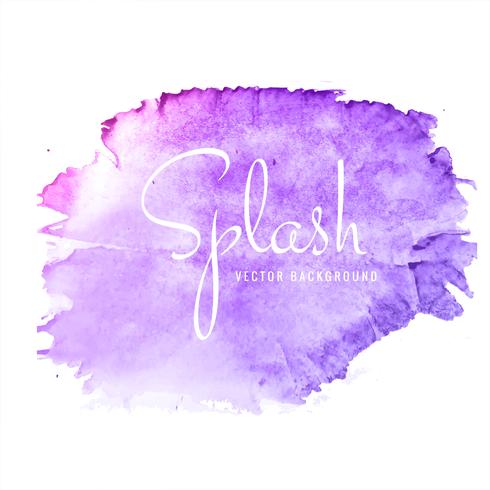 Abstract hand drawn pink watercolor splash background vector