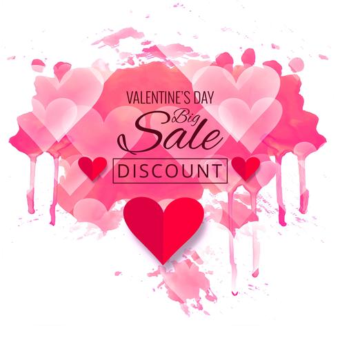 Modern valentine's day sale design illustration vector