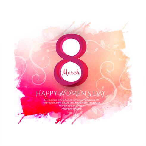 Happy Women's Day celebration background illustration vector