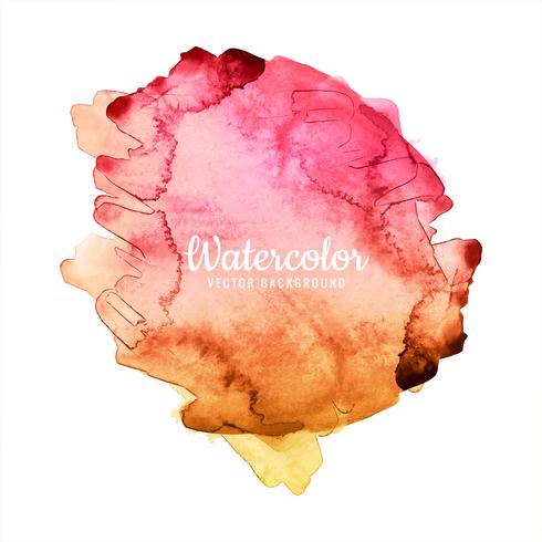 Abstract watercolor art hand paint on white background vector