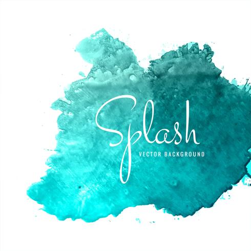 Beautiful colorful soft watercolor splash background vector