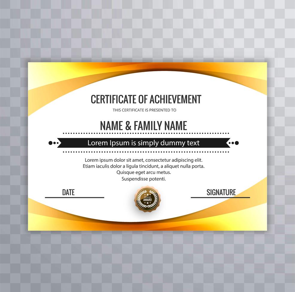 Certificate Premium Template Awards Diploma Background 244344 Vector