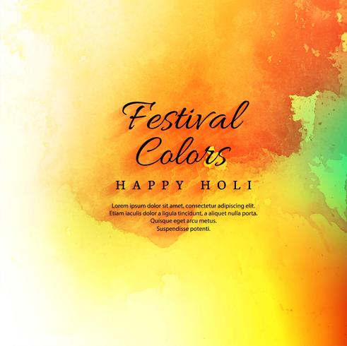 Fondo colorido celebración feliz festival holi vector