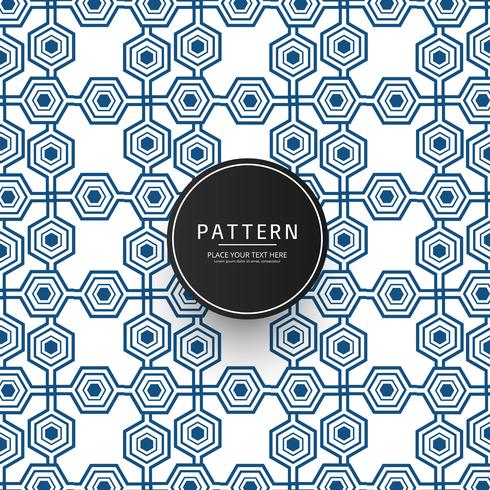 Modern geometric pattern background vector