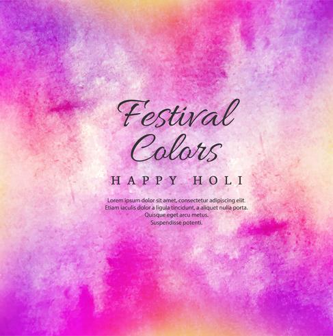 illustration of colorful Happy Holi Background for Festival of C vector