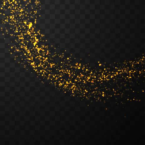 Modern glitters wave background vector