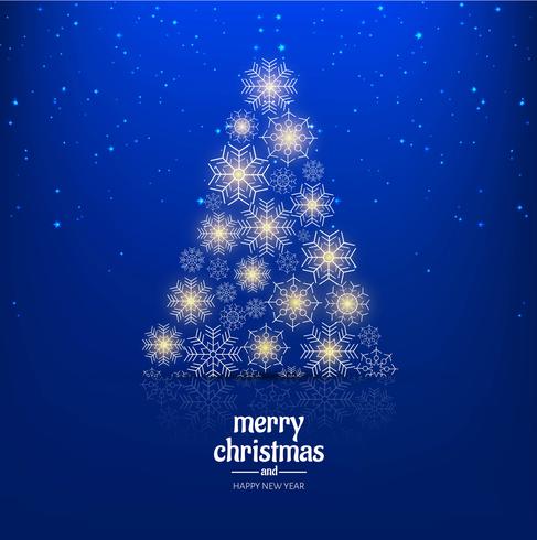 Modern christmas tree background vector