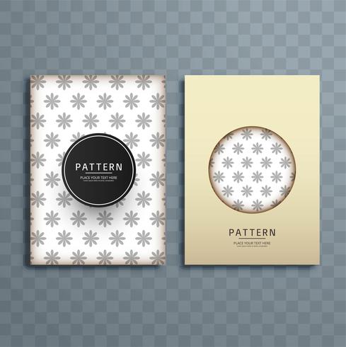 Abstract creative floral pattern brochure design illustration vector