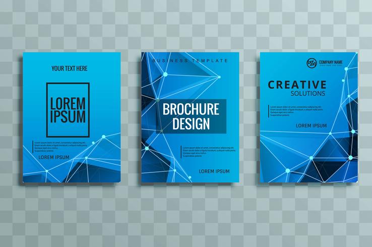 modern business brochure set vector