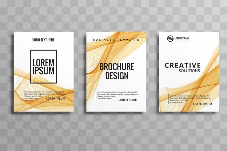 modern business brochure set vector