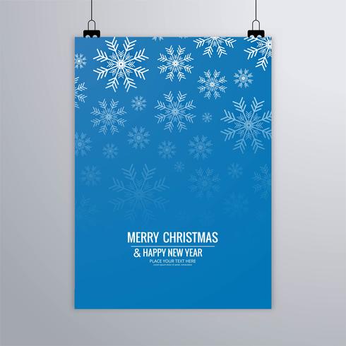 Folleto de navidad moderno vector