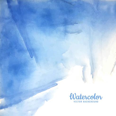 Abstract blue watercolor background vector