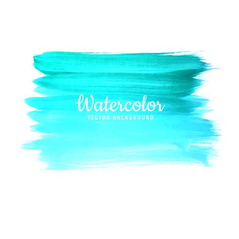 Hand drawn watercolor stroke blue shade background vector