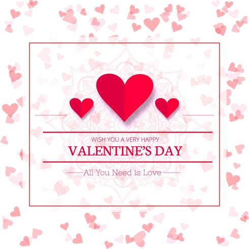 Happy valentine's day creative sale background illustration vector