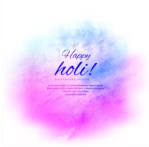 Happy Holi colorful background with festival background vector