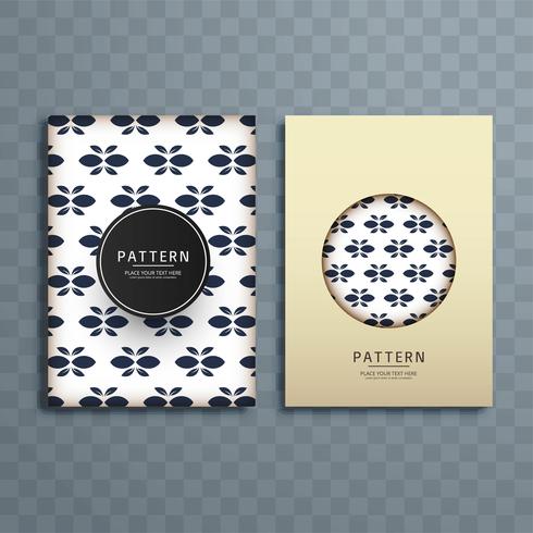 Abstract creative floral pattern brochure design illustration vector