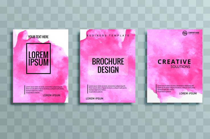 modern business brochure set vector