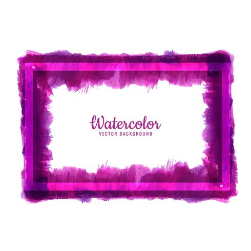 Abstract  watercolor frame design vector