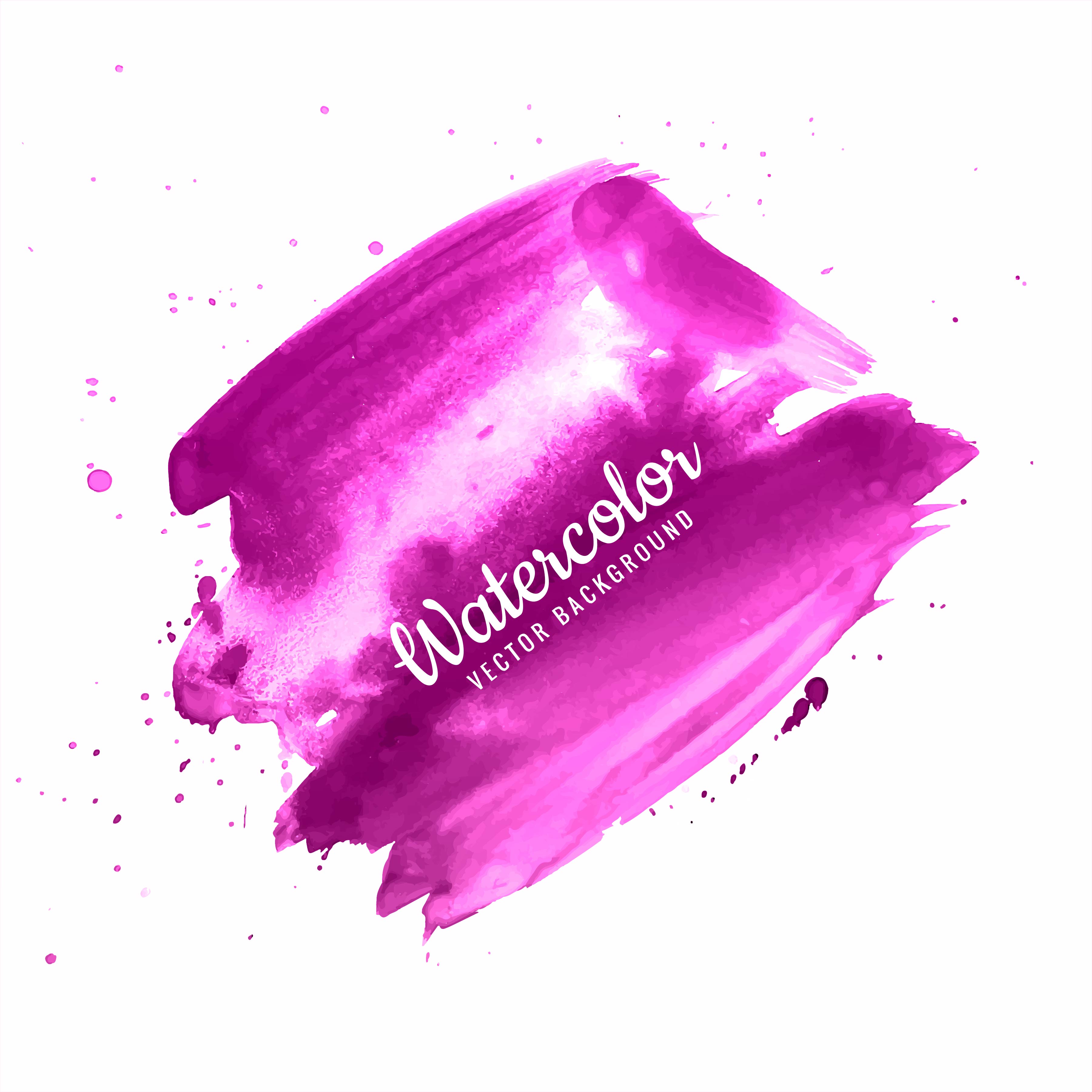 Abstract brush stroke for design and colorful watercolor backgro