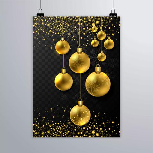 Folleto de navidad moderno vector