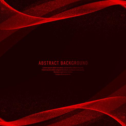 Abstract creative red wave background vector