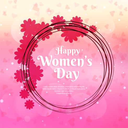 Stylish women's day background illustration vector