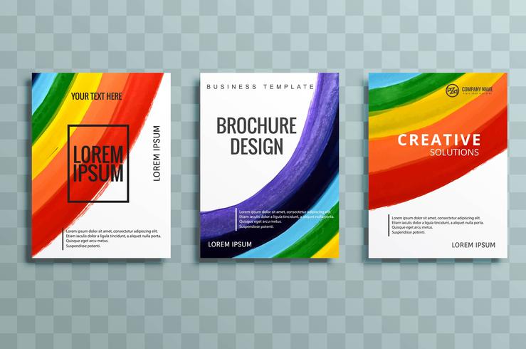 Modern business sationery set vector