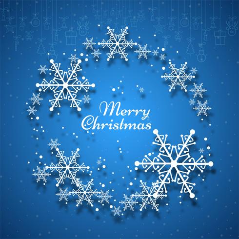 Modern merry christmas background vector