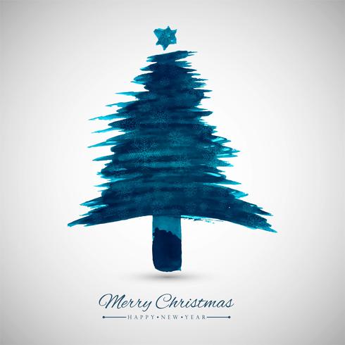 modern Christmas tree background vector