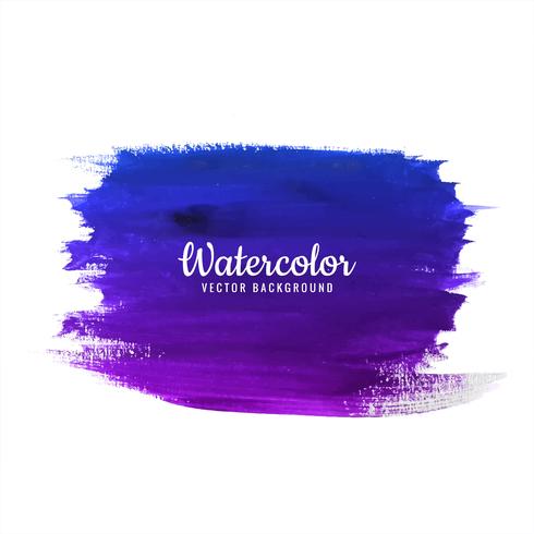 Hand drawn watercolor colorful stroke background vector