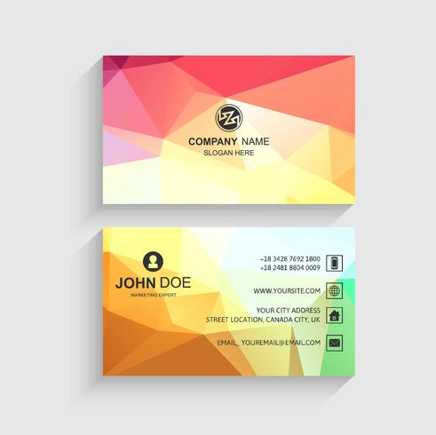 Beautiful business card template presentation vector