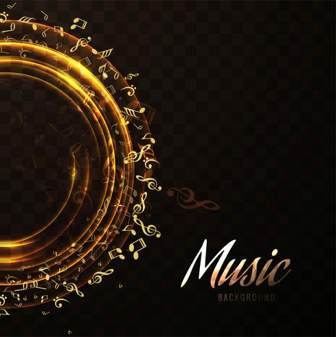 Modern music background vector