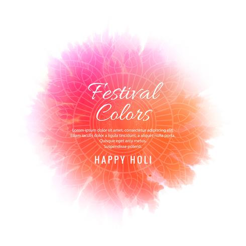 illustration of abstract colorful Happy Holi background vector