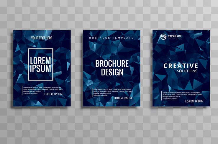 modern business brochure set vector