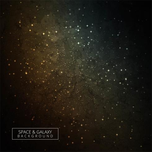 Colorful space with light shining stars dark galaxy background vector