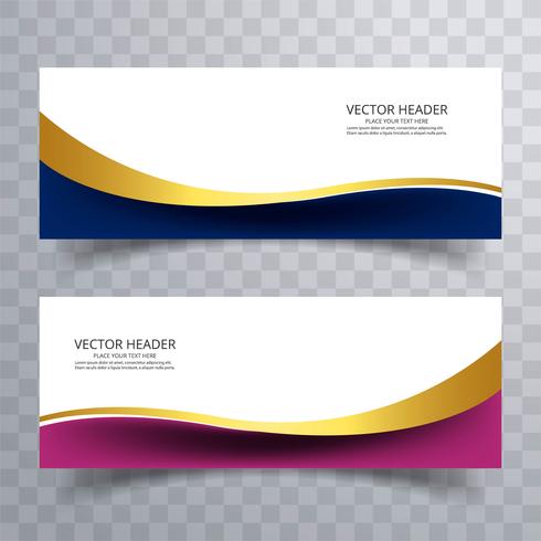 Abstract web banner design background or header Templates with w vector