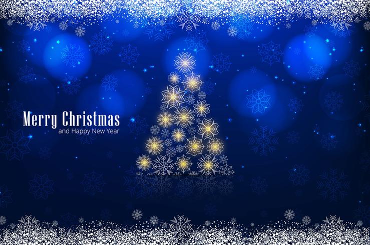 Modern christmas tree background vector