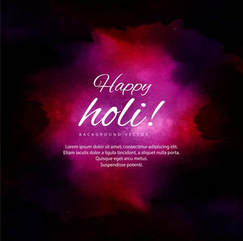 Feliz Holi fondo colorido para Festival de colores celebratio vector